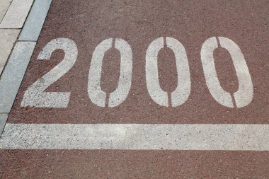 Fotoğrafın yakın çekimindeki numaralar