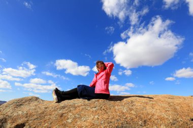 Inner Mongolia, China - October 3, 2017: tourists visit Qingshan Park, Keshiketeng World Geopark, Inner Mongolia, China