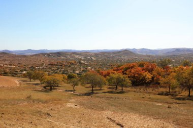 Keshiketeng World Geopark, Moğolistan 'daki Qingshan Park' ın doğal manzarası.