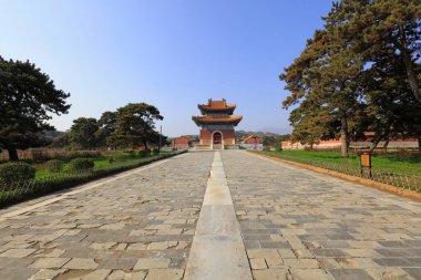 Mausoleum building in Qing Dynasty, Yi County, Hebei Province, China