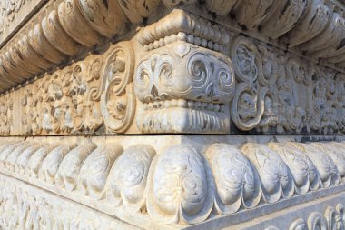 Qing Dynasty Royal Mausoleum stone carving texture, Yi County, Hebei Province, China