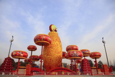 Büyük davul biçimli Lanter