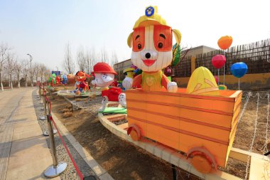 Karikatür hayvan modeli, yakın plan fotoğraf.