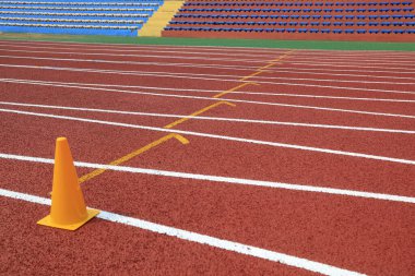 Plastik pist yakın plan.