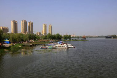Rıhtım kenti manzarası, Çin