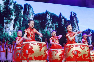 Luannan County - 18 Mayıs 2018: Sahne, Luannan County, Hebei Eyaleti, Chin