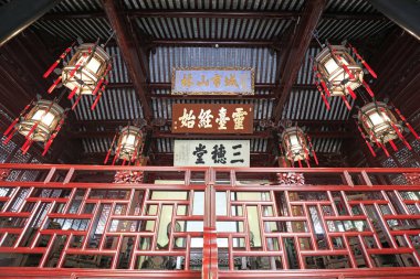 Şangay, Çin - 31 Mayıs 2018: Çin klasik mimarisi Yu Garden, Şangay, Çin