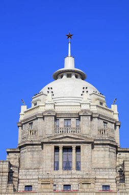 Şangay, Çin - 1 Haziran 2018 Şangay Bund, Chin 'in mimari manzarası