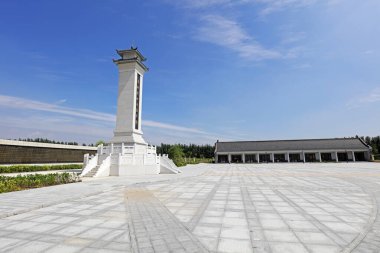 Luannan County - 31 Ağustos 2018: Devrimci şehitler anıtı, Luannan County, Hebei Eyaleti, Çin