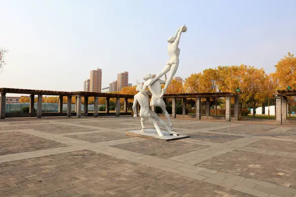Figura Escultura Parque — Foto de Stock