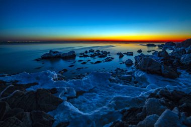 Doğal Sahil Sahnesi, Qinhuangdao Şehri, Çin