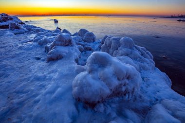 Doğal Sahil Sahnesi, Qinhuangdao Şehri, Çin