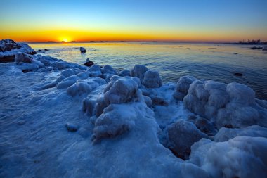 Doğal Sahil Sahnesi, Qinhuangdao Şehri, Çin