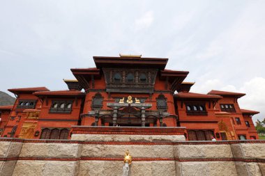 Sanya Şehri, Çin - 2 Nisan 2019: Dini ve kültürel turizm alanı, Sanya City, Hainan Eyaleti, Çin