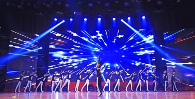 Luannan County - 29 Ocak 2019: Sahne, Luannan County, Hebei Eyaleti, Chin