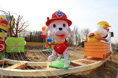 Karikatür hayvan modeli, yakın plan fotoğraf.