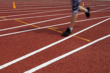 Uzun mesafe koşucusunun bacakları