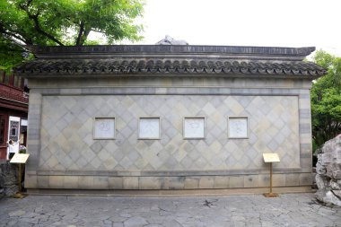 Şangay, Çin - 31 Mayıs 2018: Yu Garden, Şangay, Çin 'de antik mimari