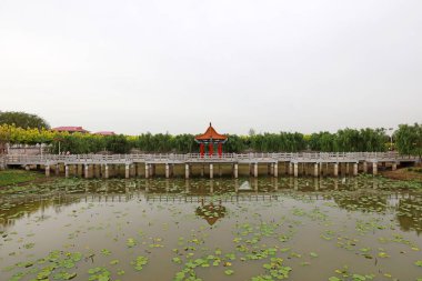 Köprüler ve pavyonlar mimari manzara, Çin