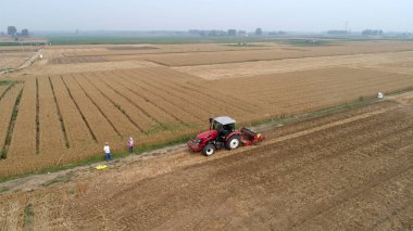 Tarlada ekici tohum ekilmemiş, Kuzey Çin.
