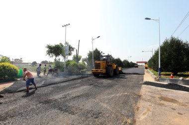 Luannan County, Çin - 31 Temmuz 2019: kırsal otoyol şantiyesi, Luannan County, Hebei Eyaleti, Chin