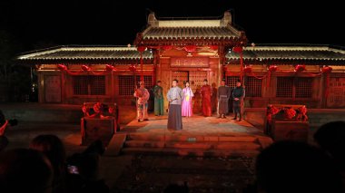 24 Eylül 2019 Tangshan City, Çin: Canlı deneyim dramasının fotoğrafı Gençlik, Tangshan City, Hebei Eyaleti, Çin.