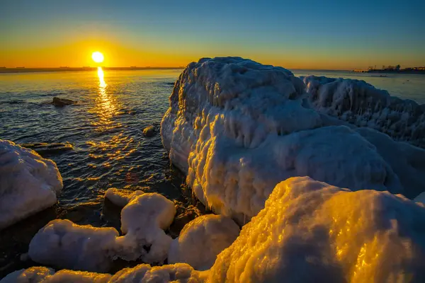 Doğal Sahil Sahnesi, Qinhuangdao Şehri, Çin