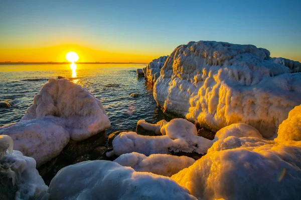 Doğal Sahil Sahnesi, Qinhuangdao Şehri, Çin