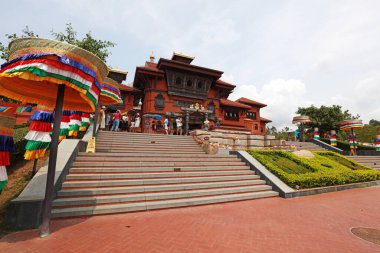 Sanya Şehri, Çin - 2 Nisan 2019: Dini ve kültürel turizm alanı, Sanya City, Hainan Eyaleti, Çin