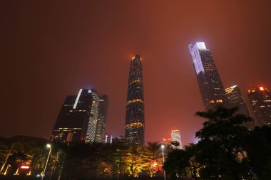 Guangzhou 'nun mimari manzarası, Guangdong Eyaleti, Çin