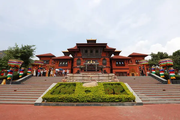 Sanya Şehri, Çin - 2 Nisan 2019: Dini ve kültürel turizm alanı, Sanya City, Hainan Eyaleti, Çin