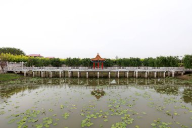 Köprüler ve pavyonlar mimari manzara, Çin