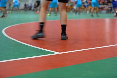 Küçükler Hentbol Maçları Spor Salonu 'nda, Luannan County, Hebei Eyaleti, Çin