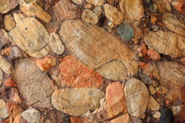 Garip şekilli renkli kayalar, Geopark, Çin 'de