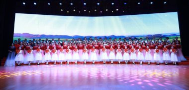 27 Eylül 2019 - Tangshan City, Çin Şarkı Konseri Sahnesi, Tangshan City, Hebei Eyaleti, Çin, Tangshan Şehri, Hebei Eyaleti, Çin.