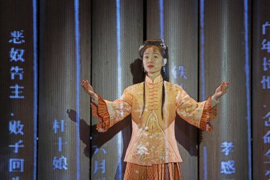 24 Eylül 2019, Tangshan City, Çin: Canlı deneyim dramasının fotoğrafı Gençlik, Tangshan City, Hebei Eyaleti, Çin.