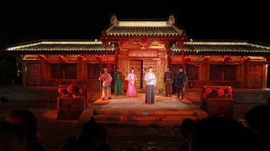 24 Eylül 2019, Tangshan City, Çin: Canlı deneyim dramasının fotoğrafı Gençlik, Tangshan City, Hebei Eyaleti, Çin.