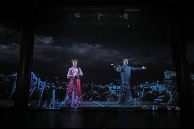 24 Eylül 2019, Tangshan City, Çin: Canlı deneyim dramasının fotoğrafı Gençlik, Tangshan City, Hebei Eyaleti, Çin.