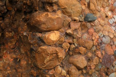 Garip şekilli renkli kayalar, Geopark, Çin 'de