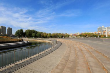 Kuzey Çin 'deki küçük şehirlerin mimari manzarası