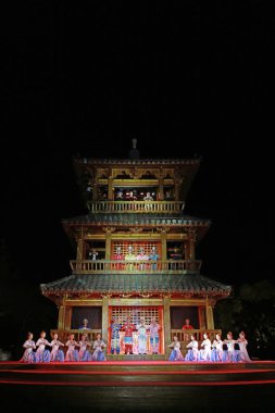 25 Eylül 2019, Tangshan City, Çin: Canlı deneyim dramasının fotoğrafı Gençlik, Tangshan City, Hebei Eyaleti, Çin