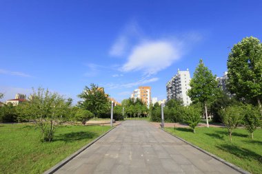 Şehir parkı manzarası Çin
