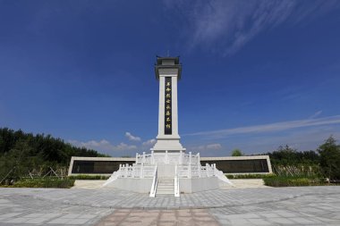 Luannan County - 31 Ağustos 2018: Devrimci şehitler anıtı, Luannan County, Hebei Eyaleti, Çin