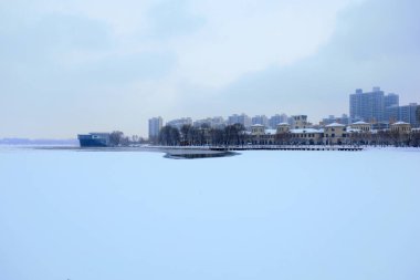Kuzey Çin 'in kış manzarası