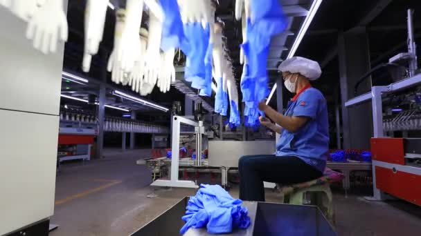 Comté Luannan Province Hebei Chine Avril 2020 Les Travailleurs Sont — Video