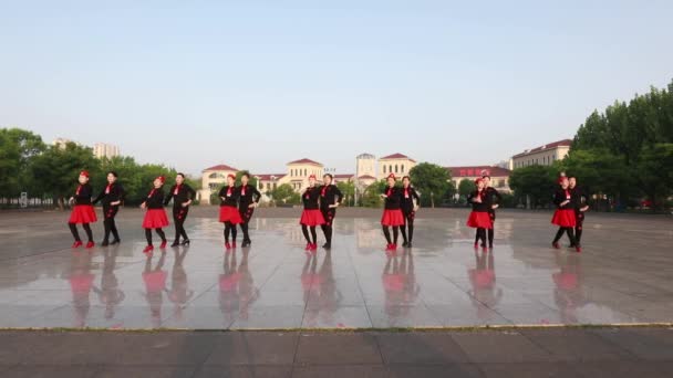 Luannan County Hebei Province China May 2020 Ladies Practicing Sailor — Stock Video