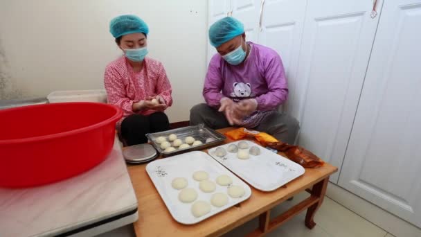 Paese Luannano Provincia Hebei Cina Maggio 2020 Gli Chef Realizzano — Video Stock