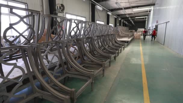 Państwo Luannskie Prowincja Hebei Chiny Maja 2020 Pracownicy Pracują Półfabrykatach — Wideo stockowe