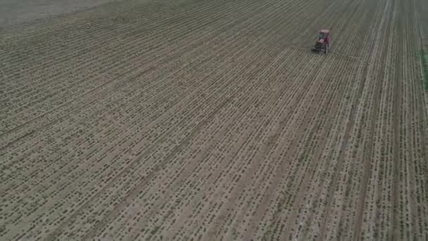 Фермеры Приводят Движение Самоходный Распылитель Арахисового Опрыскивания Северный Китай — стоковое видео