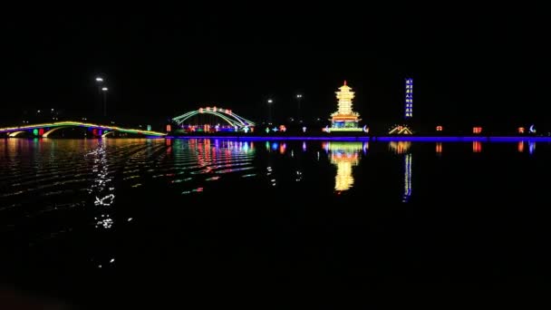 Okres Fengnan Provincie Hebei Čína Listopadu 2020 Chuifeng Lake Architectural — Stock video